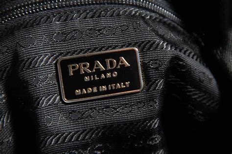 vintage prada brand plate|authentic prada branding.